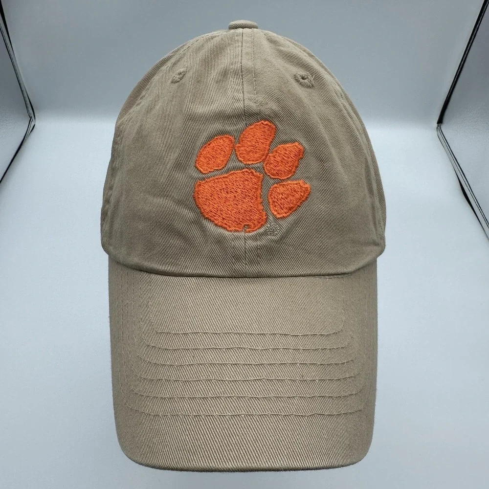 Clemson Tigers Hat Cap Strap Back Beige One‎ Size Mens Captivating Headwear